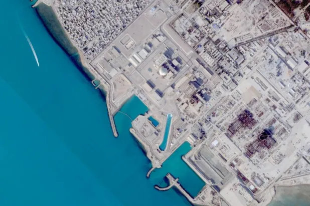  This satellite image from Planet Labs PBC shows the Bushehr Nuclear Power Plant in Bushehr, Iran, Dec. 7, 2025. (Planet Labs PBC via AP) 