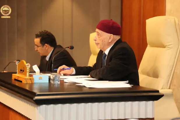 رئيس مجلس النواب الليبي عقيلة صالح (إعلام المجلس)