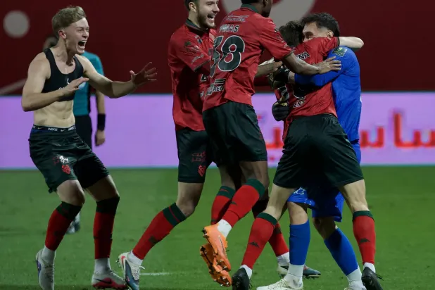 عاش الخلود ليلة تاريخية بعد تأهله إلى نهائي كأس الملك (تصوير: نايف العتيبي) 