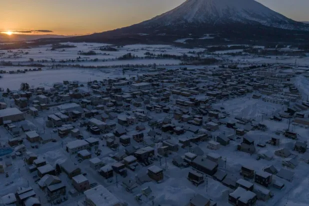 The scenic ski resorts in Kutchan, Hokkaido have become a flashpoint for immigration after an influx of foreign workers. Yuichi YAMAZAKI / AFP
