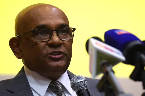 Asian Football Confederation (AFC) general‑secretary Windsor John speaks during a press conference at the Football Association of Malaysia headquarters in Petaling Jaya, outside Kuala Lumpur, Malaysia, 16 March 2026. EPA/FAZRY ISMAIL 112526