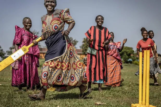 The women gather weekly at a playground in Jinja district. Luis TATO / AFP

