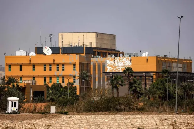 The US Embassy compound in Iraq inside the Green Zone in Baghdad (AFP) 