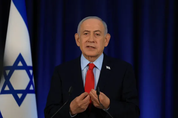  Israeli Prime Minister Benjamin Netanyahu speaks at a press conference (Reuters)