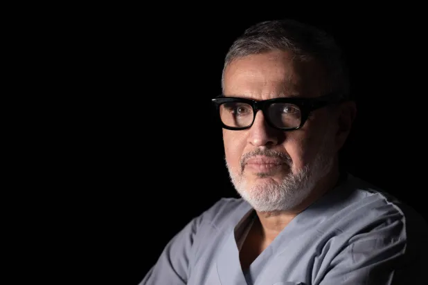 British-Palestinian plastic and reconstructive surgeon Ghassan Abou-Sittah poses during a photo session in the Lebanese capital Beirut on March 19, 2026. (AFP)
