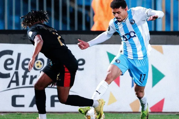 من المواجهة التي جمعت بيراميدز والجيش الملكي (موقع نادي بيراميدز)