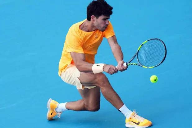 World number one Carlos Alcaraz will refocus on the clay court season after another early exit at the Miami Open. Rich Storry / GETTY IMAGES NORTH AMERICA/AFP
