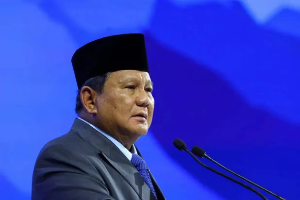 Indonesia's President Prabowo Subianto attends the 56th annual World Economic Forum (WEF) meeting in Davos, Switzerland, January 22, 2026. (Reuters)

