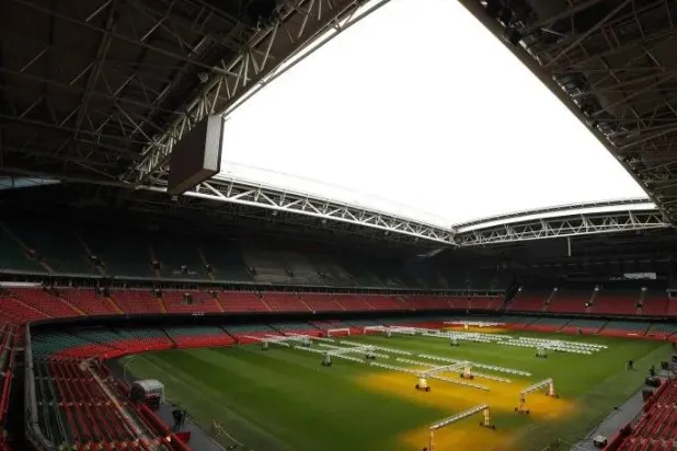 ملعب «برينسيباليتي» في مدينة كارديف (رويترز)