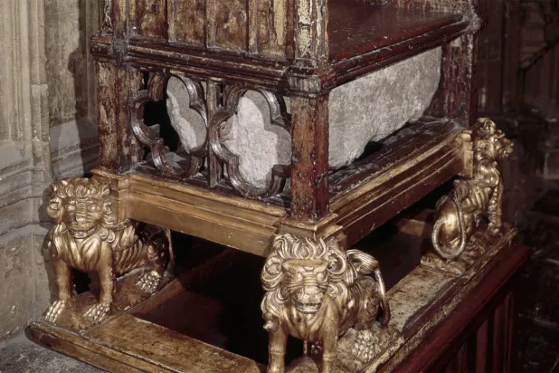 The Coronation Chair with the Stone of Scone at Westminster Abbey (Getty)