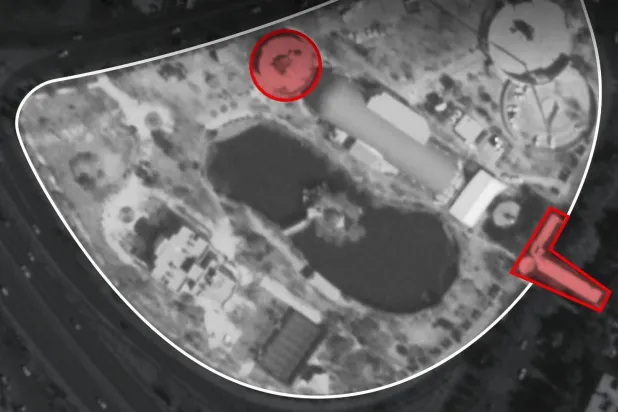 صورة نشرها المتحدث باسم الجيش الإسرائيلي أفيخاي أدرعي على صفحته على منصة «إكس» يقول إنها للموقع المستهدف في طهران