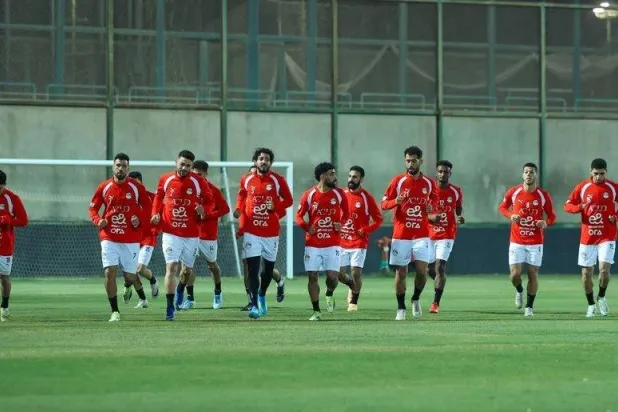 جانب من مران منتخب مصر قبل التوجه إلى السعودية (الاتحاد المصري)