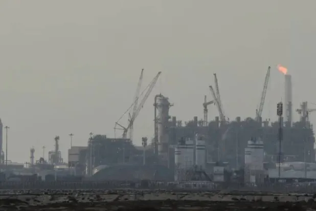 منشأة لإنتاج الغاز المسال في مدينة رأس لفان الصناعية بقطر (رويترز)