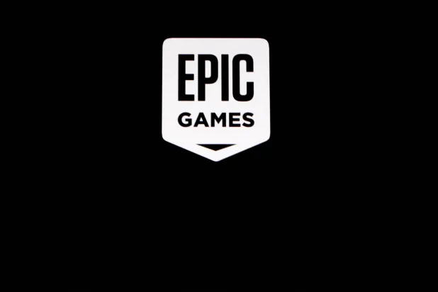 The Epic Games logo, maker of the popular video game "Fortnite", is pictured on a screen in this picture illustration August 14, 2020. (Reuters)