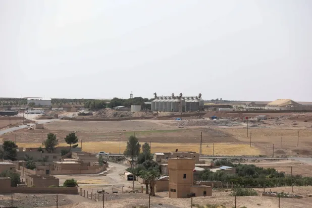 قاعدة تل بيدر العسكرية في الحسكة سوريا 8 يونيو 2025 (رويترز)
