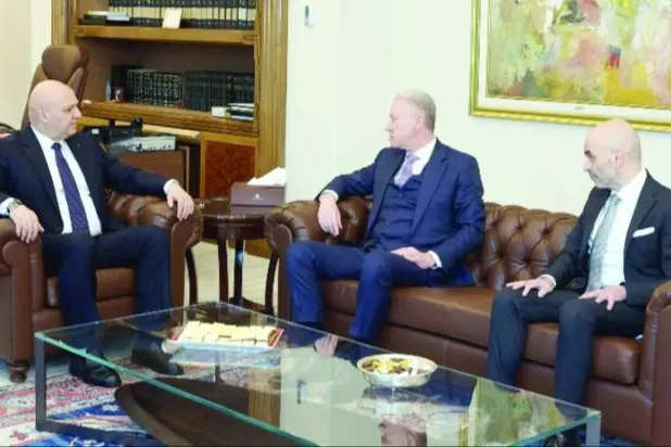 Cumhurbaşkanı Joseph Avn, bu ayın başlarında Dışişleri Bakanı Yusuf Recci’yi kabul etti (Lübnan Cumhurbaşkanlığı)