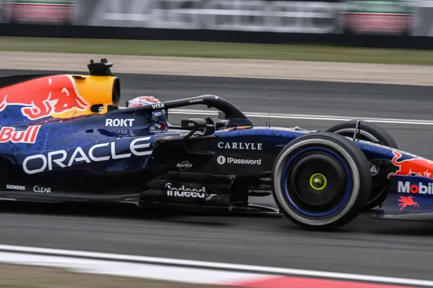  Red Bull Racing's Dutch driver Max Verstappen drives during the Formula One Chinese Grand Prix at the Shanghai International Circuit in Shanghai on March 15, 2026. (AFP)