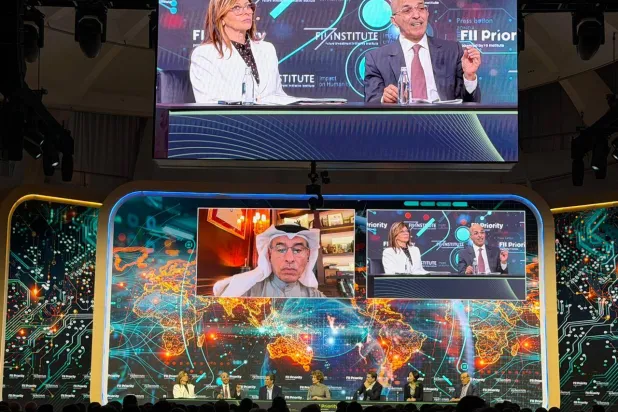 وزير المالية السعودي يتحدث في إحدى جلسات قمة «مبادرة مستقبل الاستثمار» في ميامي (الشرق الأوسط)