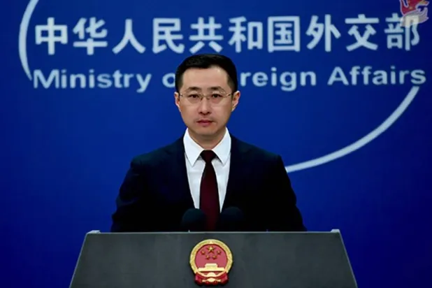 لين جيان المتحدث باسم وزارة الخارجية الصينية (موقع «الخارجية» الصينية)