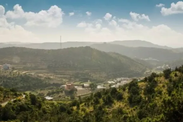 One of the mountainous areas located in the south of the Kingdom of Saudi Arabia (Asharq Al-Awsat)