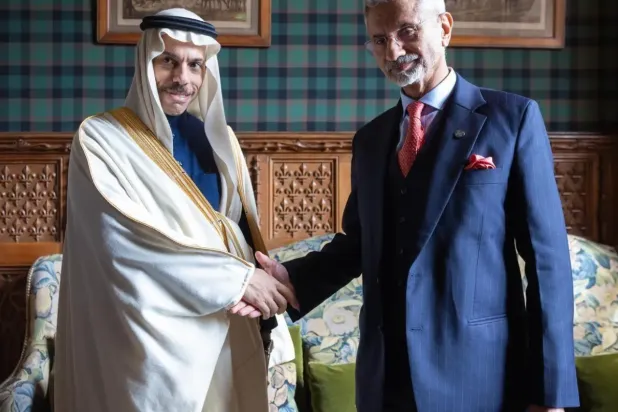 Saudi Minister of Foreign Affairs and Indian Minister of External Affairs - SPA