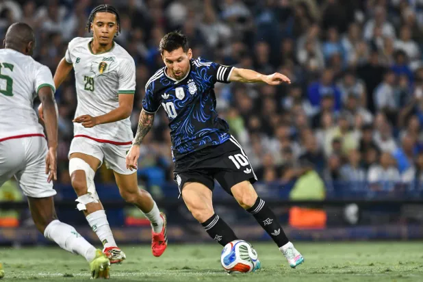 أرجنتين ميسي هزمت موريتانيا في البومبونيرا (د.ب.أ)