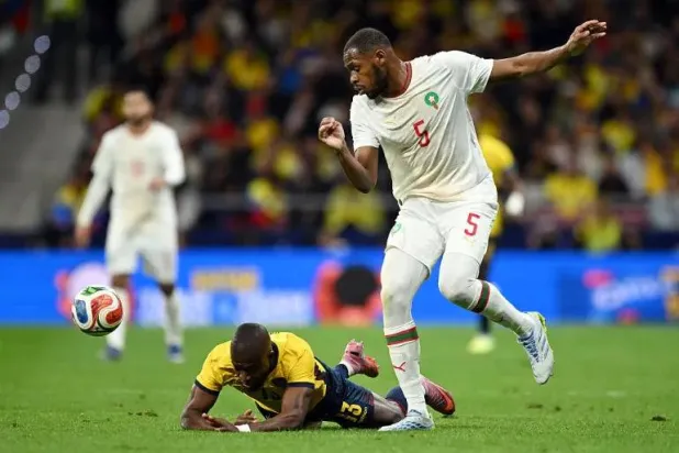 عيسى ديوب مثل المغرب في مواجهة الإكوادور الجمعة (منتخب المغرب)