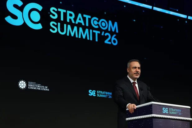 وزير الخارجية التركي هاكان فيدان حذّر من اتساع نطاق حرب إيران يوم 28 مارس (الخارجية التركية - إكس)