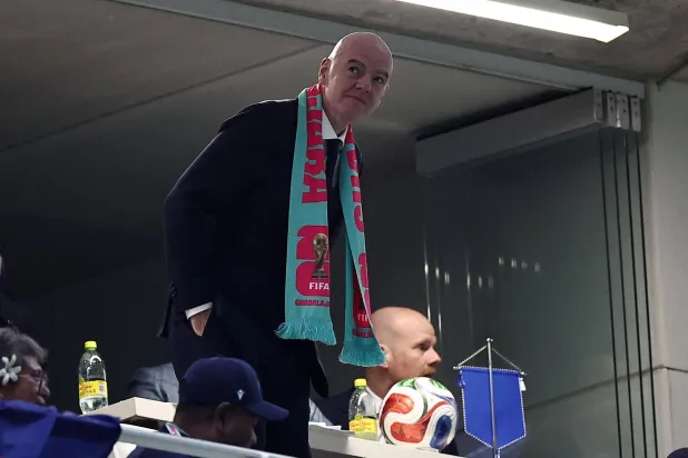 جياني إنفانتينو رئيس الاتحاد الدولي لكرة القدم (فيفا) (أ.ف.ب)