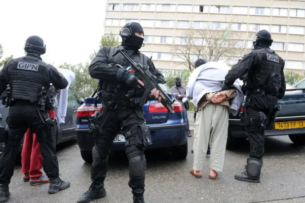 French police arrested suspected militants in Marseille. Credit Gerard Julien/Agence France-Presse/File Photo-Getty Images
