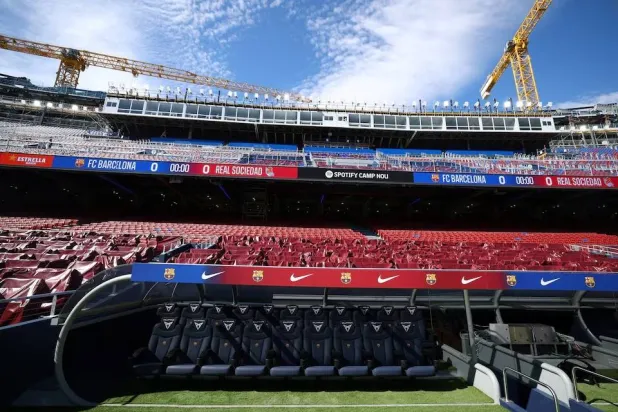 ملعب «سبوتيفاي كامب نو» الخاص بنادي برشلونة (رويترز)