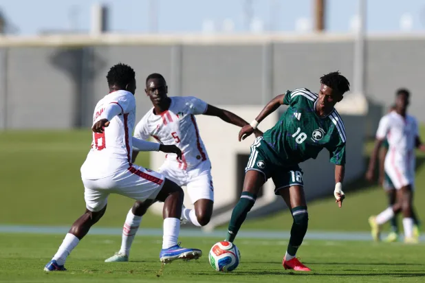 من ودية «الأخضر الرديف» أمام السودان (موقع المنتخب السعودي)