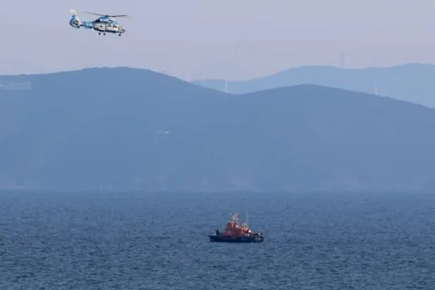 Hellenic coast guard performs SAR operation, following migrant's boat collision with coast guard off the Aegean island of Chios, near Mersinidi, Greece, February 4, 2026. REUTERS