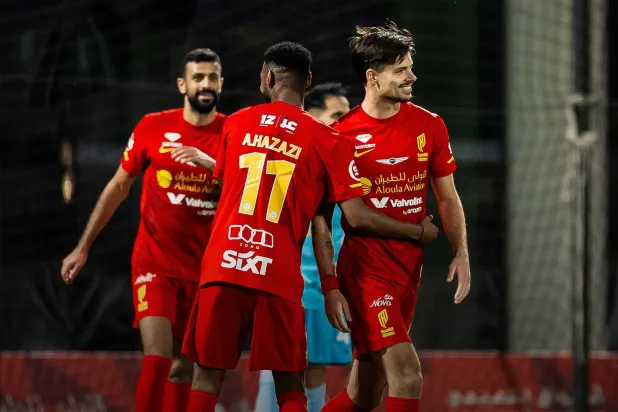 فرحة قدساوية بأحد الأهداف في شباك الباطن (موقع النادي)