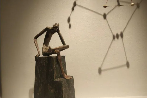 علاقة الإنسان بالطبيعة ضمن أعمال المعرض (الشرق الأوسط)