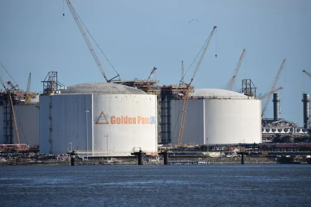 Storage tanks at the Golden Pass LNG project (X)