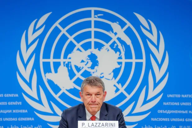 مفوض وكالة الأمم المتحدة لغوث وتشغيل اللاجئين الفلسطينيين (الأونروا) فيليب لازاريني (رويترز)