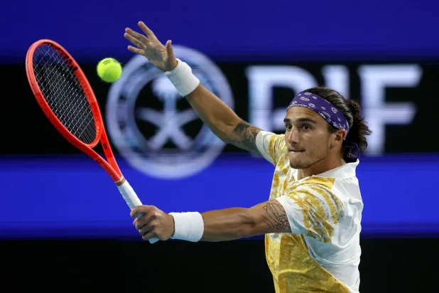 الإيطالي ماركو بيلوتشي يتألق في مراكش (أ.ف.ب)