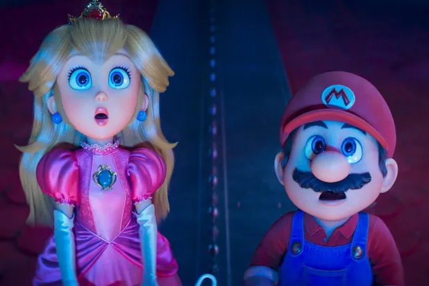 Peach ve Mario, Süper Mario Galaksi Filmi'nde (Illumination)