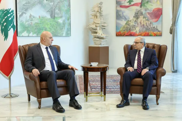 اجتماع سابق بين رئيس الجمهورية جوزيف عون ورئيس الحكومة نواف سلام لبحث آخر التطورات والتصعيد الإسرائيلي (الرئاسة اللبنانية)