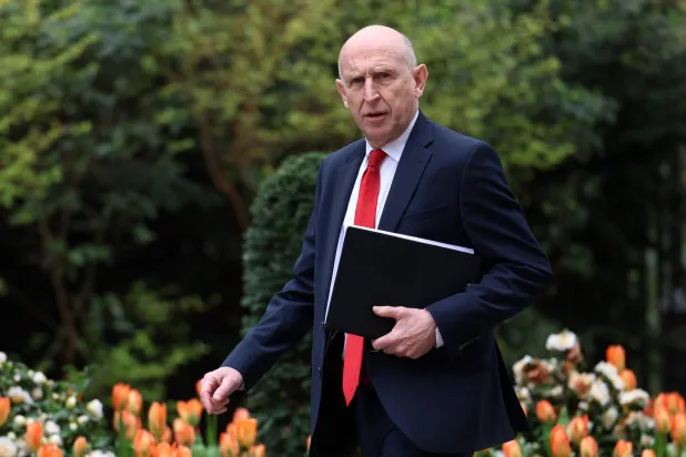 British Secretary of State for Defense John Healey arrives for a cabinet meeting at 10 Downing Street in London, Britain, 24 March 2026.  EPA/ANDY RAIN