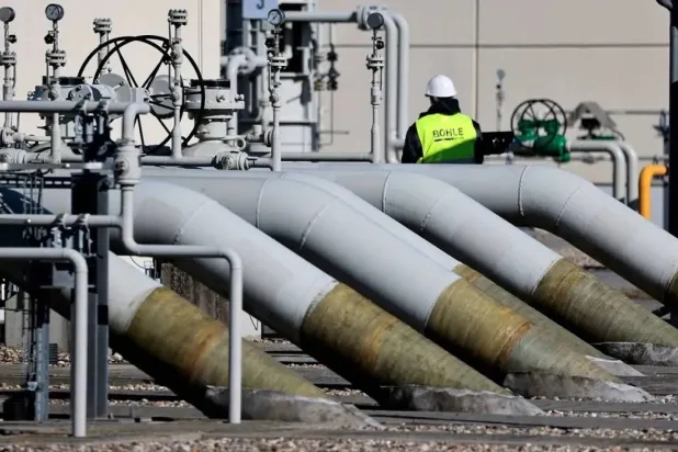 File photo: Pipes at the landfall facilities of the Nord Stream 1 gas pipeline are pictured in Lubmin, Germany, March 8, 2022. (Reuters)
