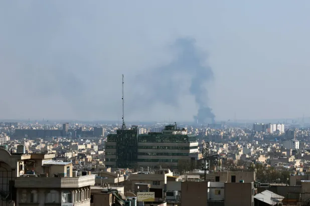 Smoke rises after an airstrike in central Tehran, Iran, 01 April 2026. (EPA)