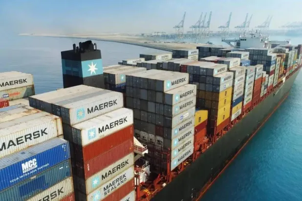 Container ship at King Abdullah Port (SPA)