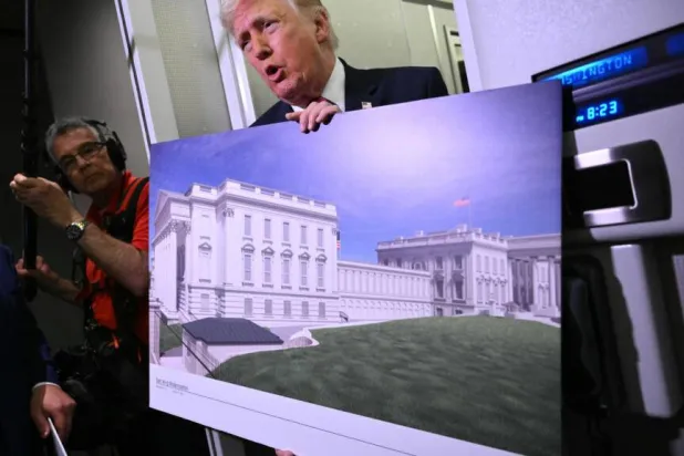 Donald Trump has cited the need for the ballroom to host state dinners for visiting dignitaries. Mandel NGAN / AFP/File
