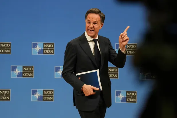 مارك روته الأمين العام لحلف شمال الأطلسي في بروكسل (أ.ب)