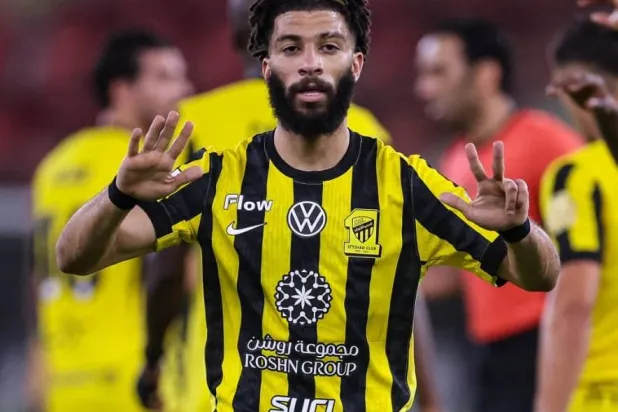 العبود محتفلاً بالهدف (موقع النادي)