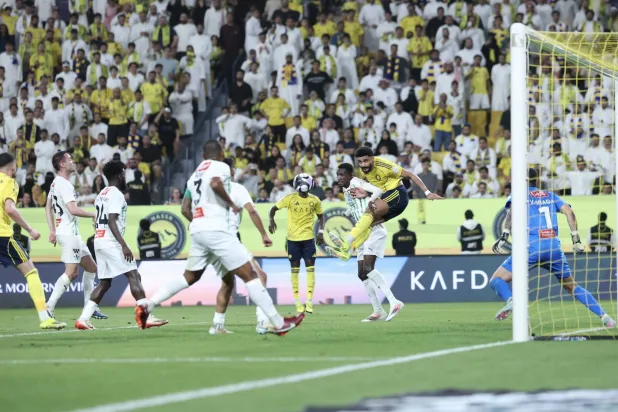 شباك النجمة استقبلت 5 أهداف من النصر (تصوير: عبد العزيز النومان) 