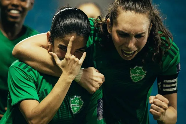 فرحة أهلاوية بهدف الفوز على الاتحاد (النادي الأهلي)