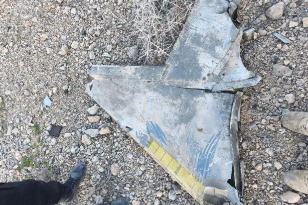 Dün İran'ın batısında düşen Amerikan savaş uçağının enkazı (sosyal medya)